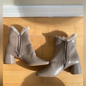 Daniella Shevel Fur Trimmed Boots